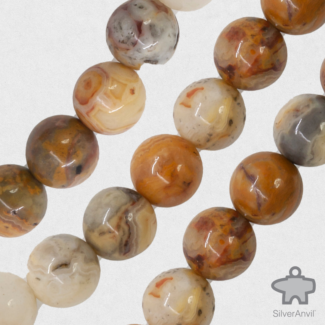 Brown and Yellow Jasper Beads - 8mm