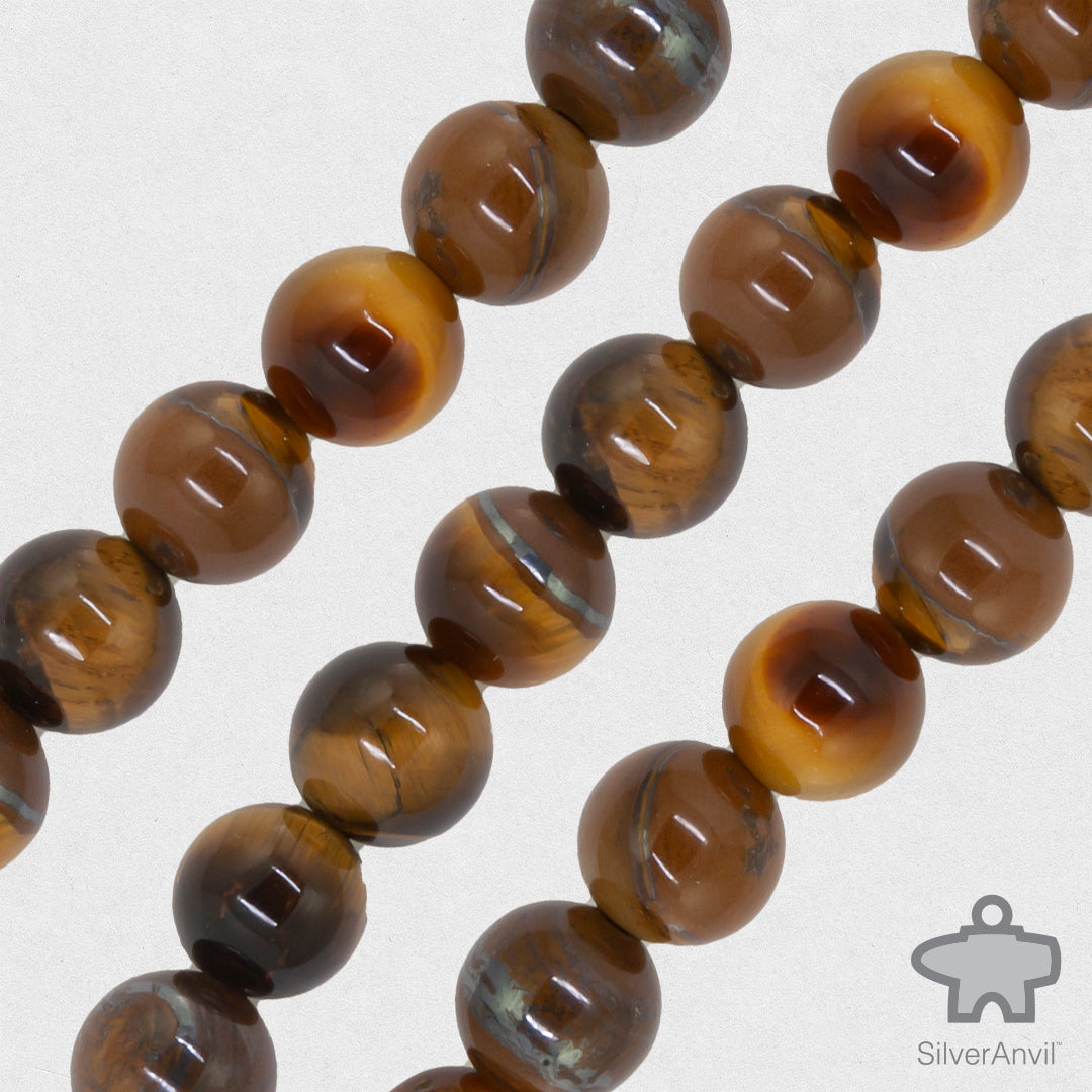 Tiger Eye Beads - 8mm