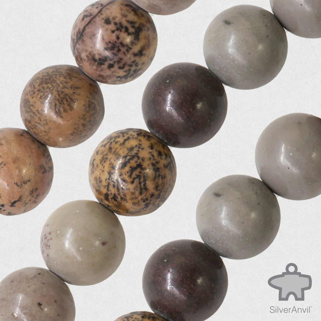 Coconut Jasper Beads - 9mm