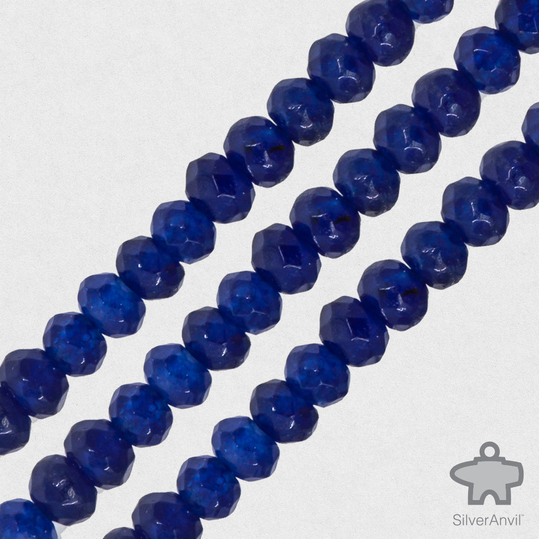 Sapphire Faceted Beads - 4mm