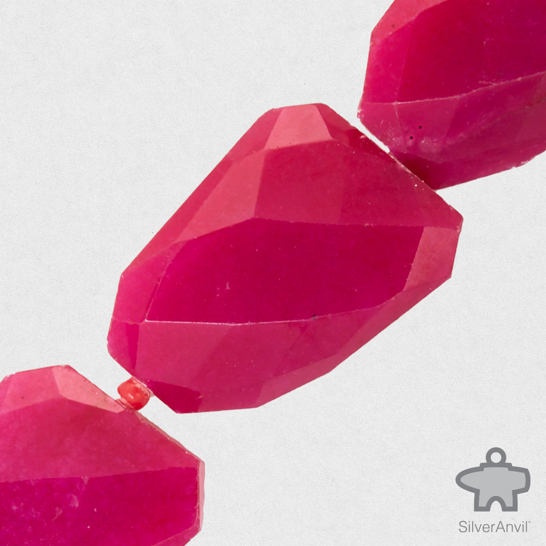 Dyed Jade Beads- Pink