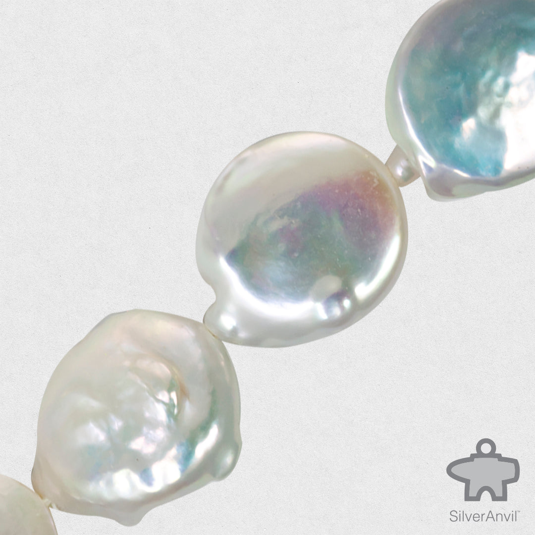 Freshwater Pearl Beads-Baroque White