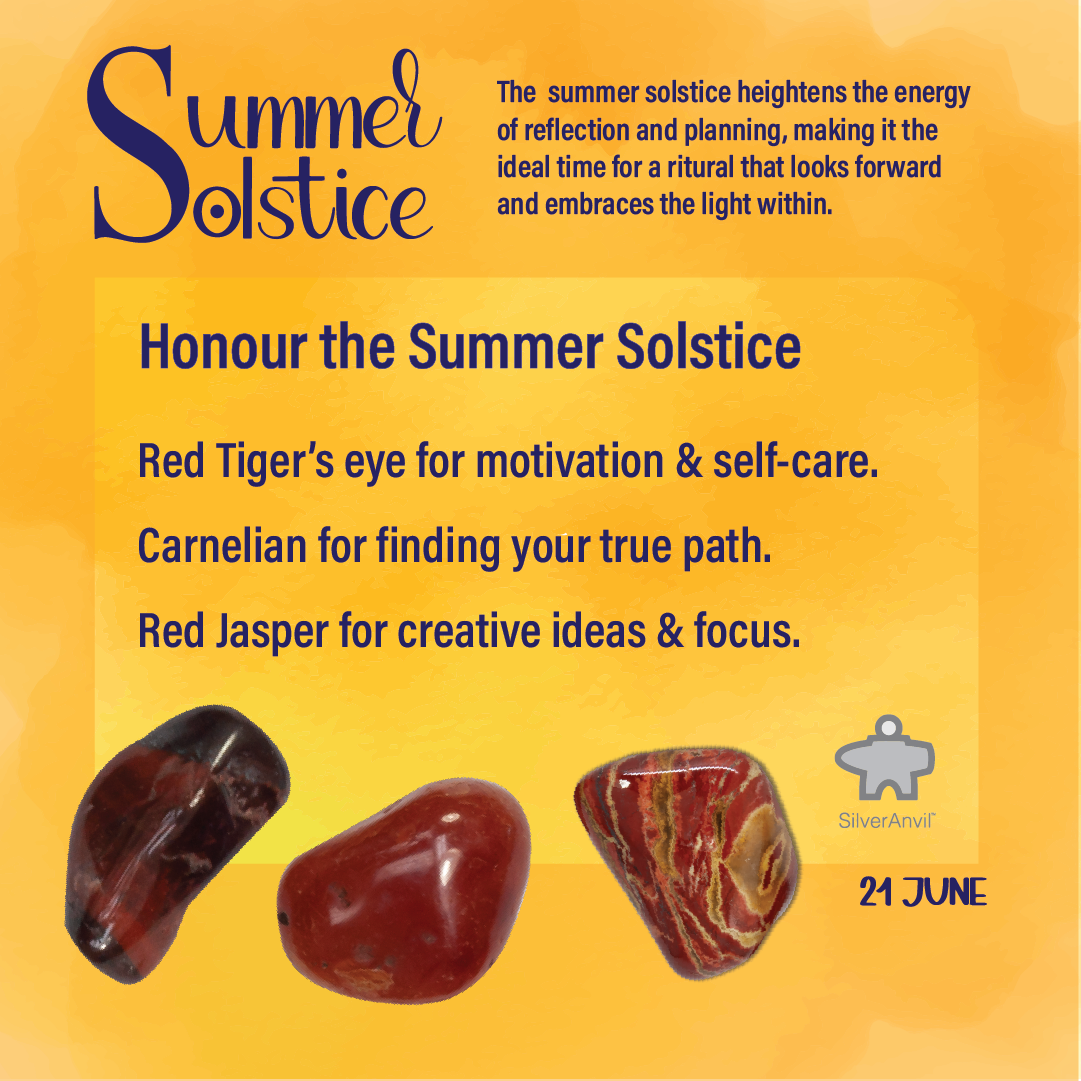 Summer Solstice Ritual Set – Silver Anvil Rock and Gem