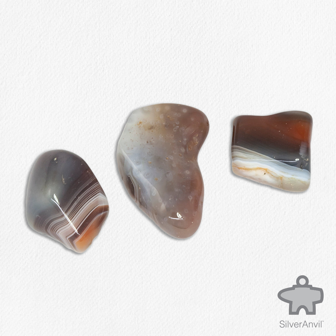 Grey Agate Rocks Botswana Grey Agate – Silver Anvil Rock and Gem