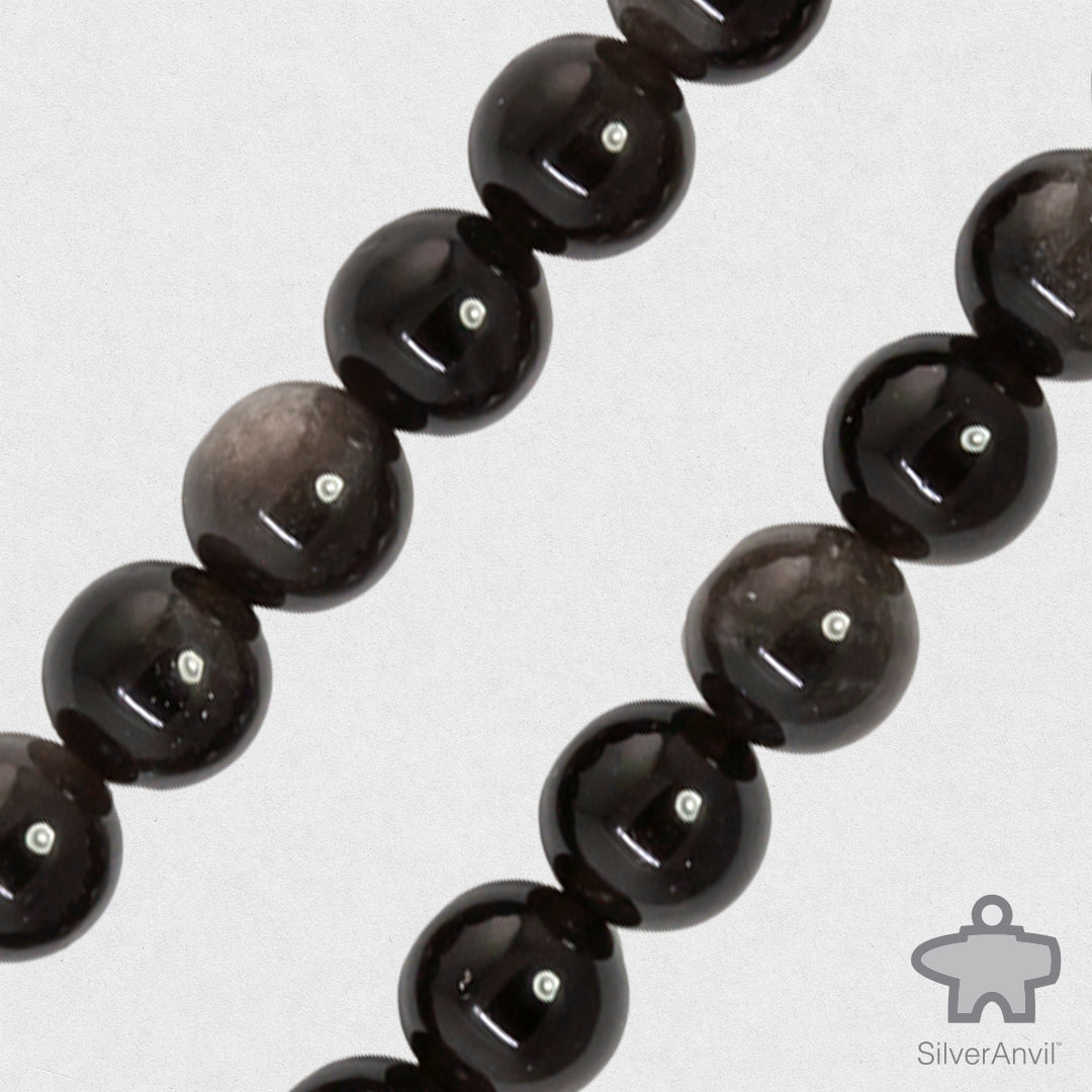 Black Moonstone Beads - 8mm