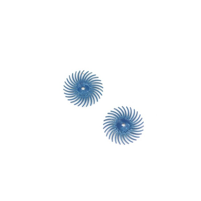 3m 3-radial bristle discs, 3/4" diameter 400 blue