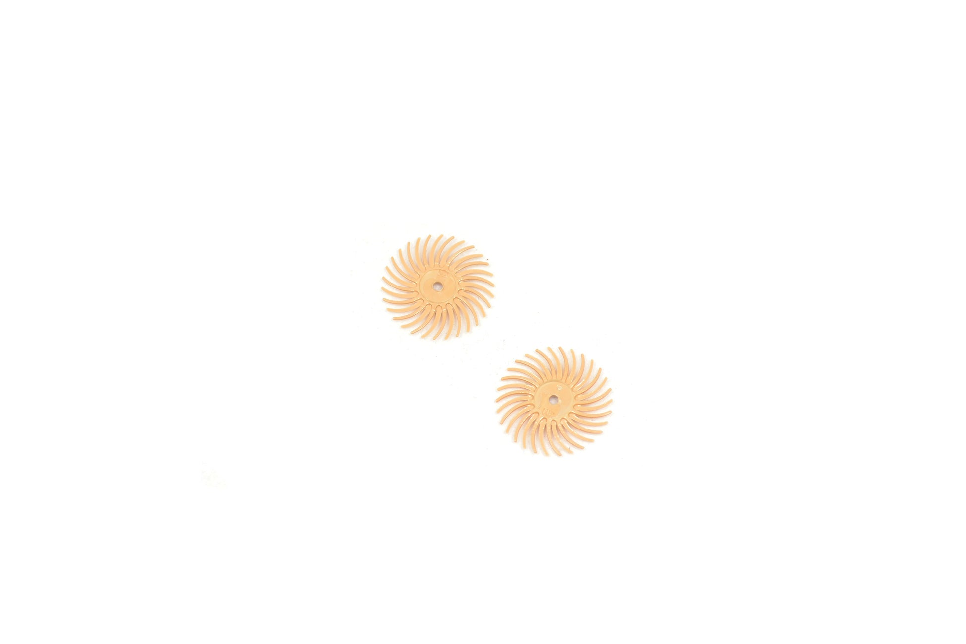 3m 3-radial bristle discs, 3/4" diameter 6 micron peach