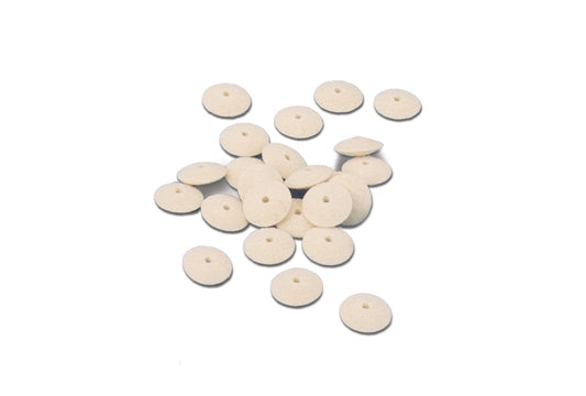 Knife Edge Felt Wheels, 1/2" Diameter, Hard