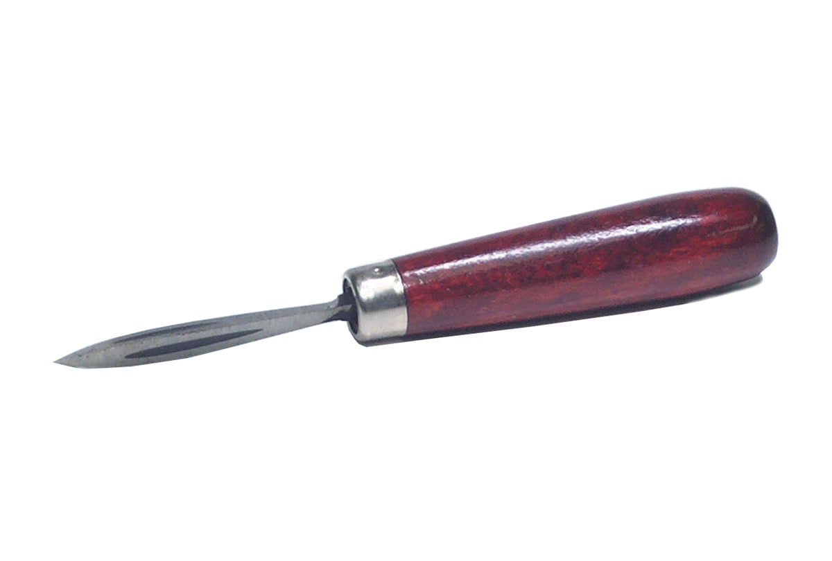 Hollow 3-Square Curved Scraper, 2-1/2" Long Blade