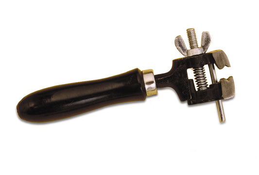 Hand Vise with Wood Handle,  6-1/4" OAL