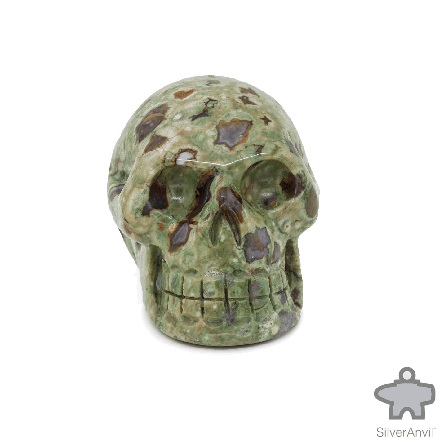 Spotted Agate Skull