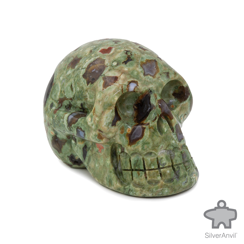 Spotted Agate Skull