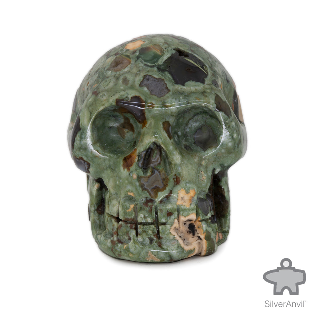 Spotted Agate Skull