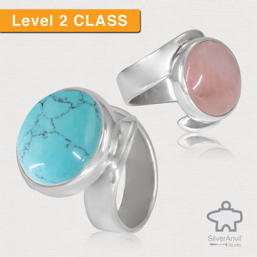Cabochon Bypass Ring Class