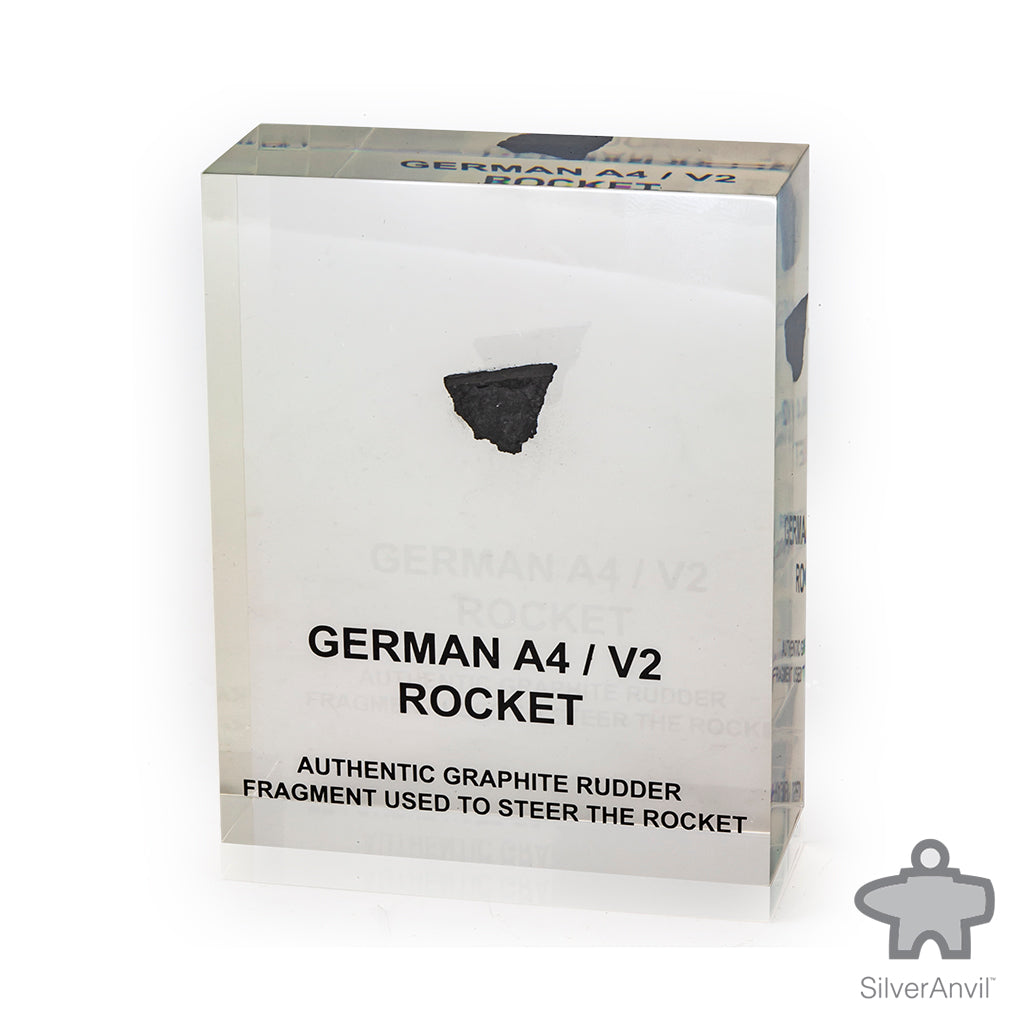 Rudder Piece from the German A4 / V2 Rocket – Silver Anvil Rock and Gem