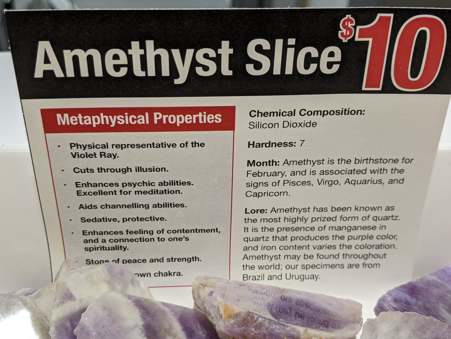 Amethyst Chevron Banded slabs