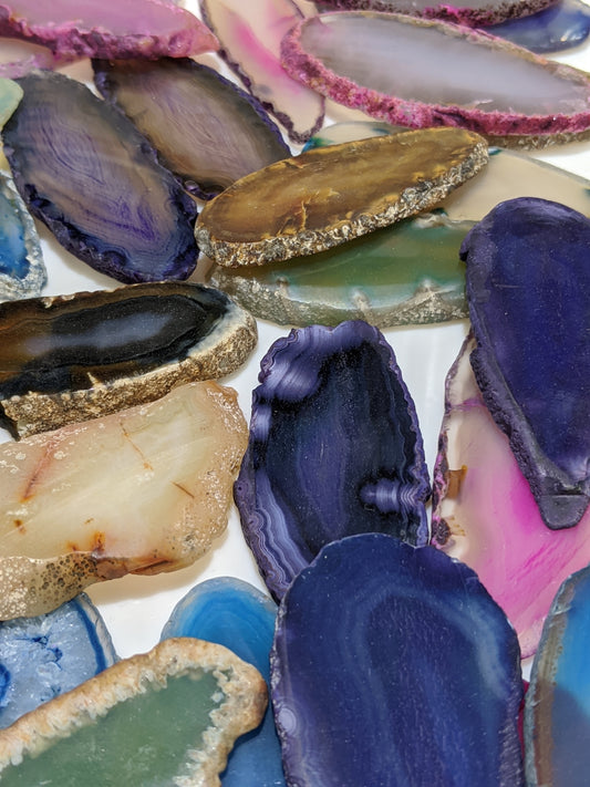 Dyed Agate Slice - Small