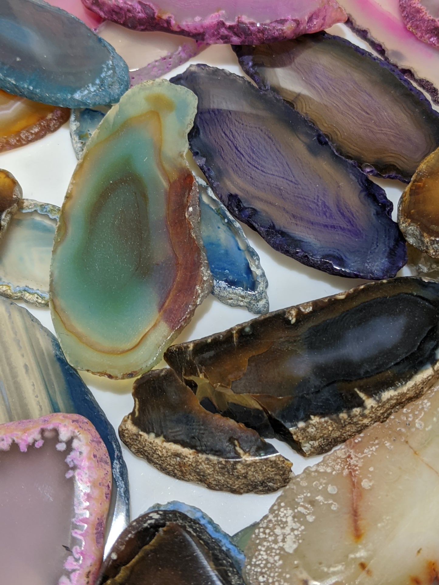 Dyed Agate Slice - Small