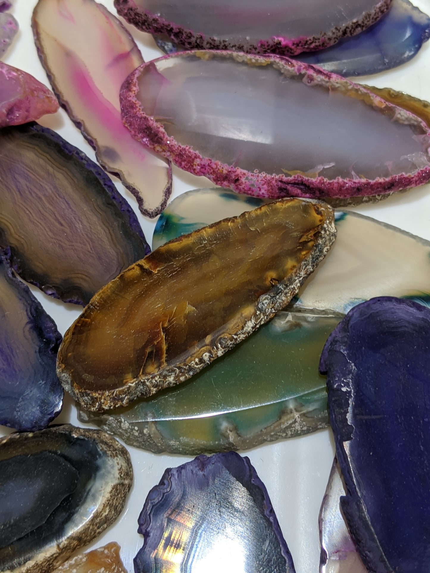 Dyed Agate Slice - Small