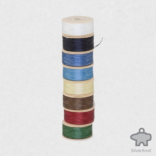 Nymo nylon seed bead thread 8 colour set include green red brown bisque sky blue dark blue navy white