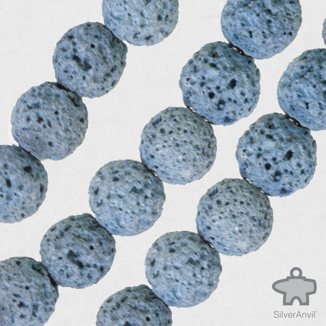 Stone Blue Lava Beads - 8mm