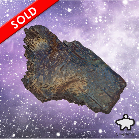 Aletai Colourful Iron Meteorite Slice A0128