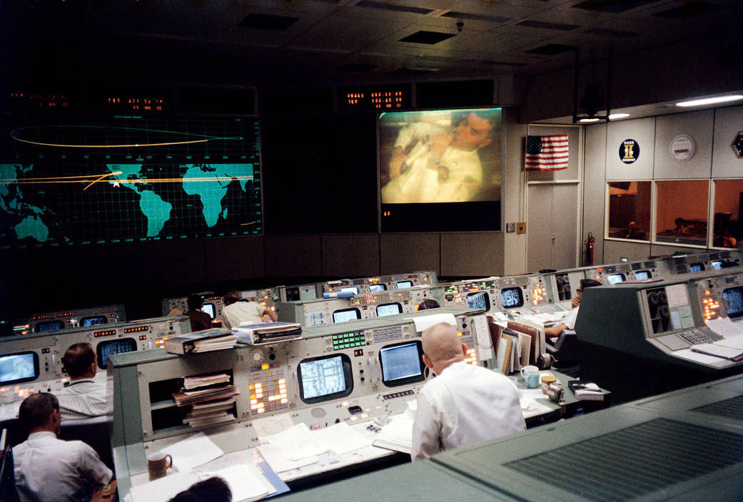 NASA Mission Control Computer Chip