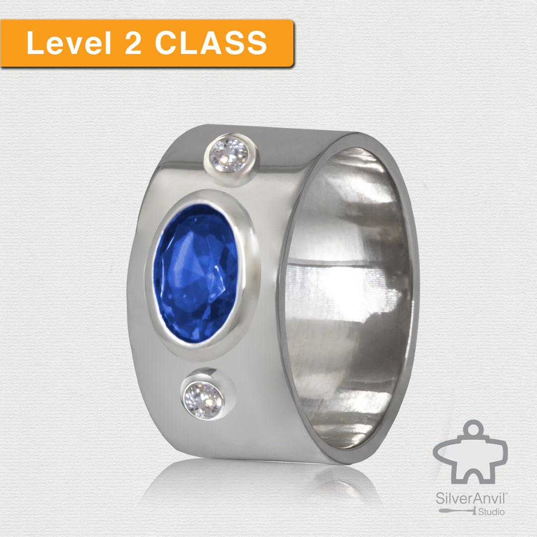 3 stone bezel set class: level 2