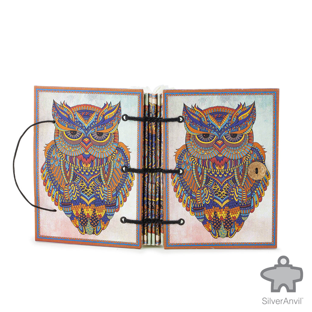 Artisan Crafted Journal with Button Clasp