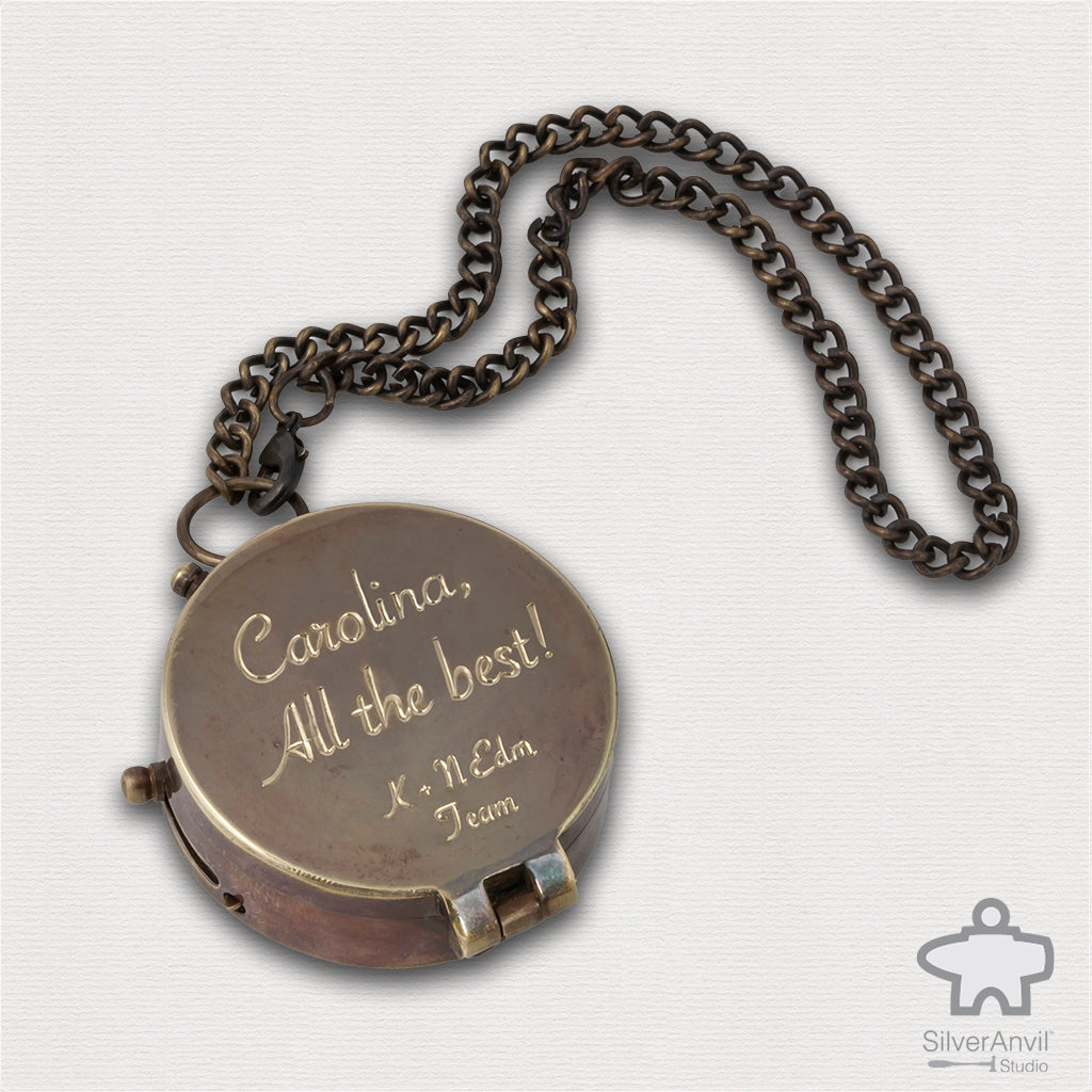 Custom Engraving – Silver Anvil Rock and Gem