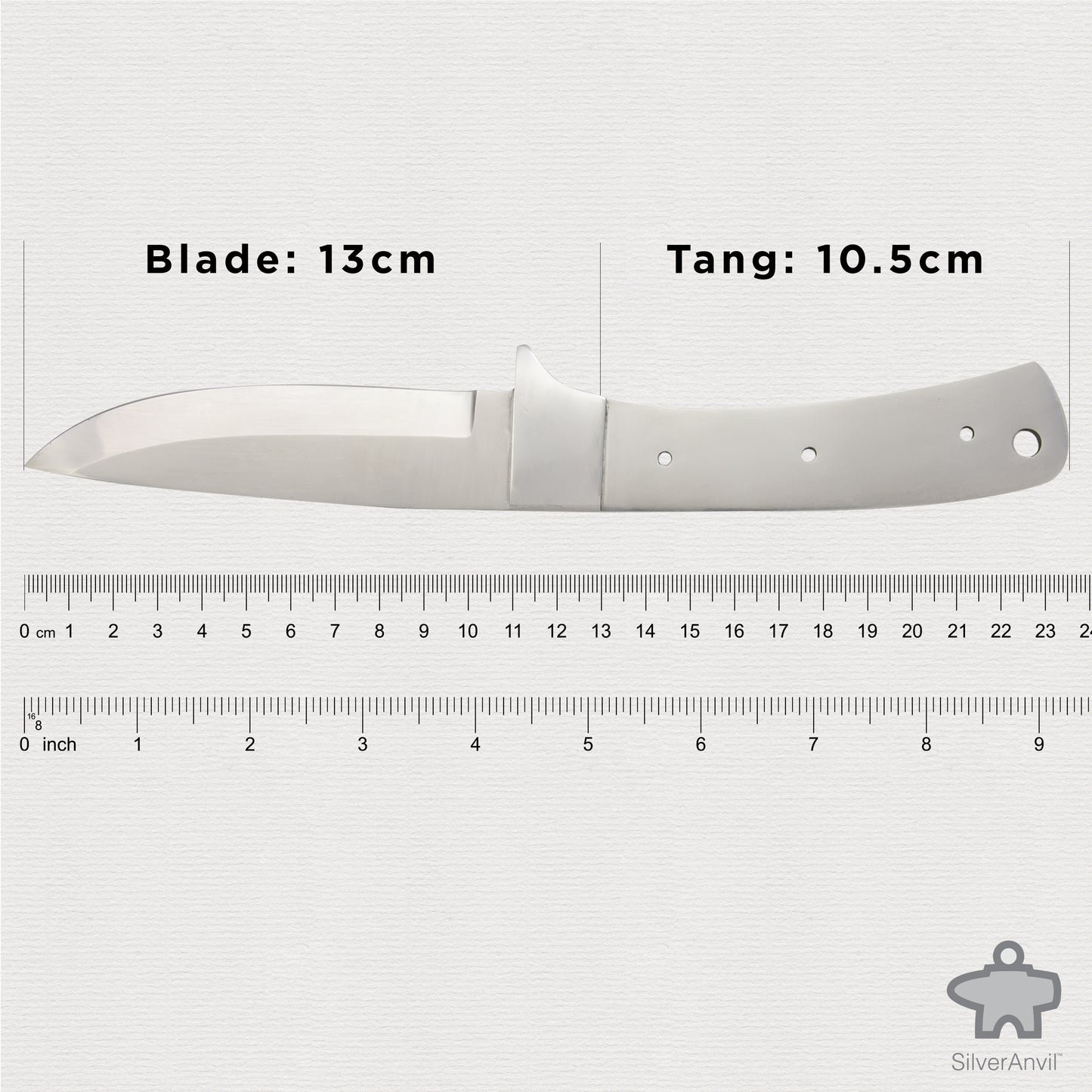 Drop Point Full Tang Knife Blank (23.5cm)