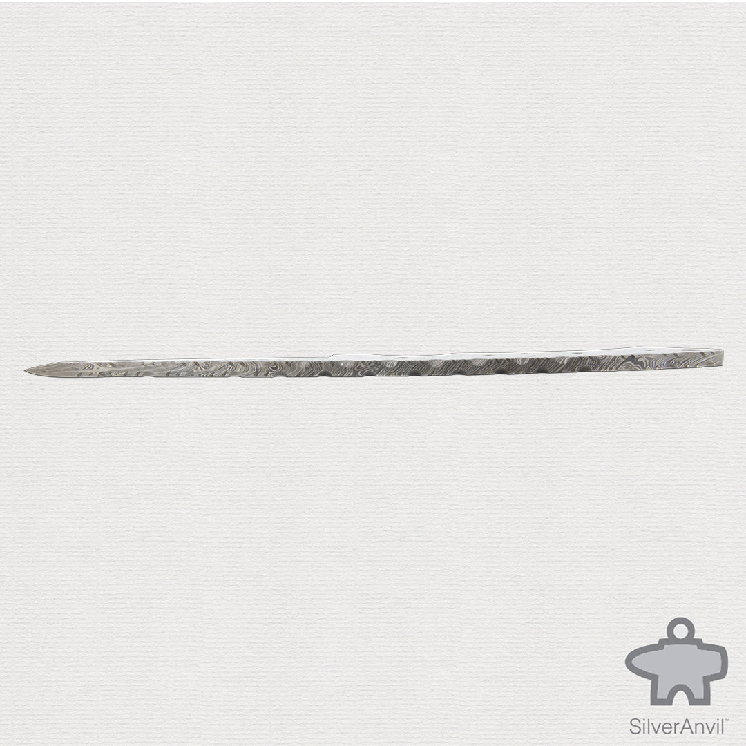 Damascus Drop Point Full Tang Knife Blank (22cm)