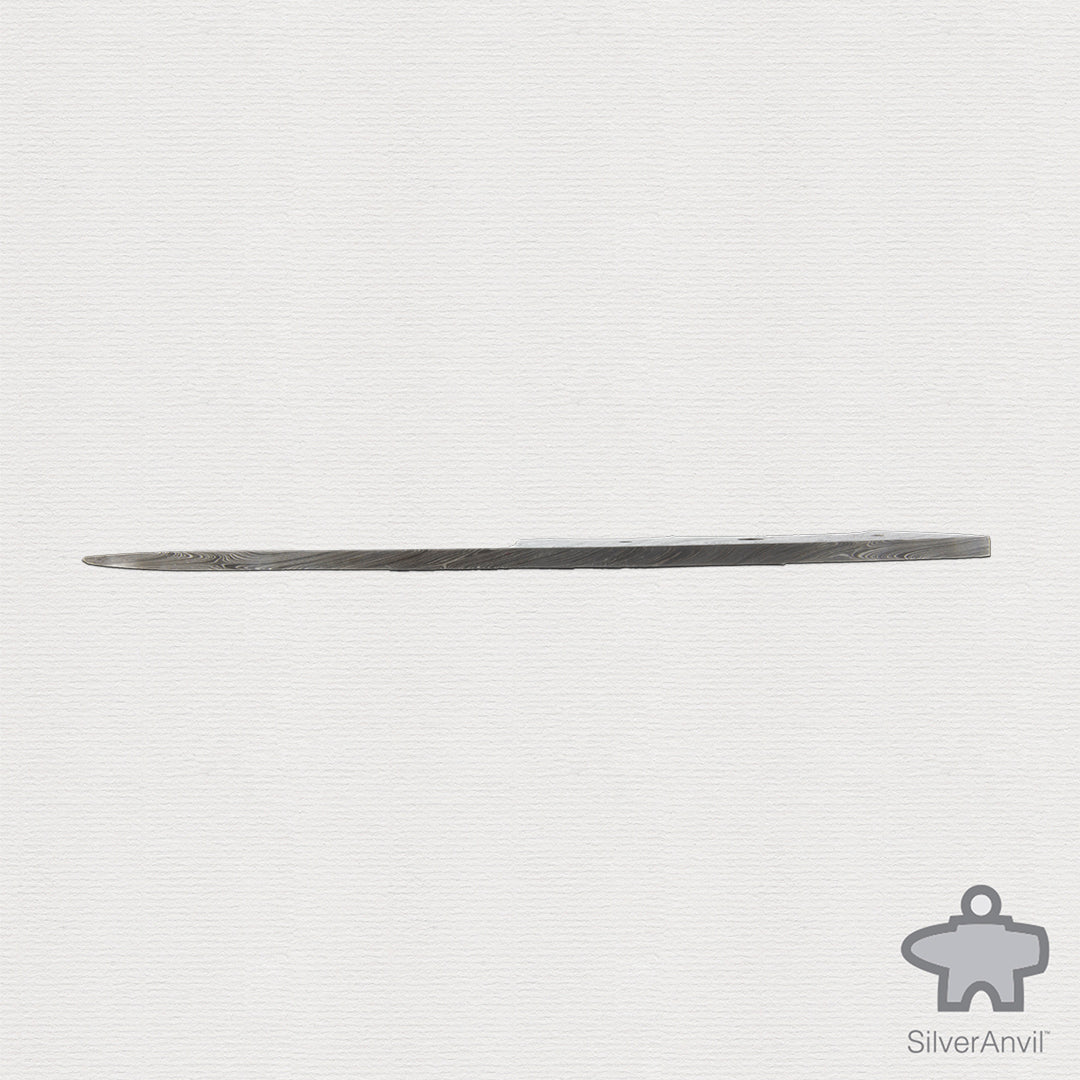 Damascus Drop Point Full Tang Knife Blank (21.5cm)