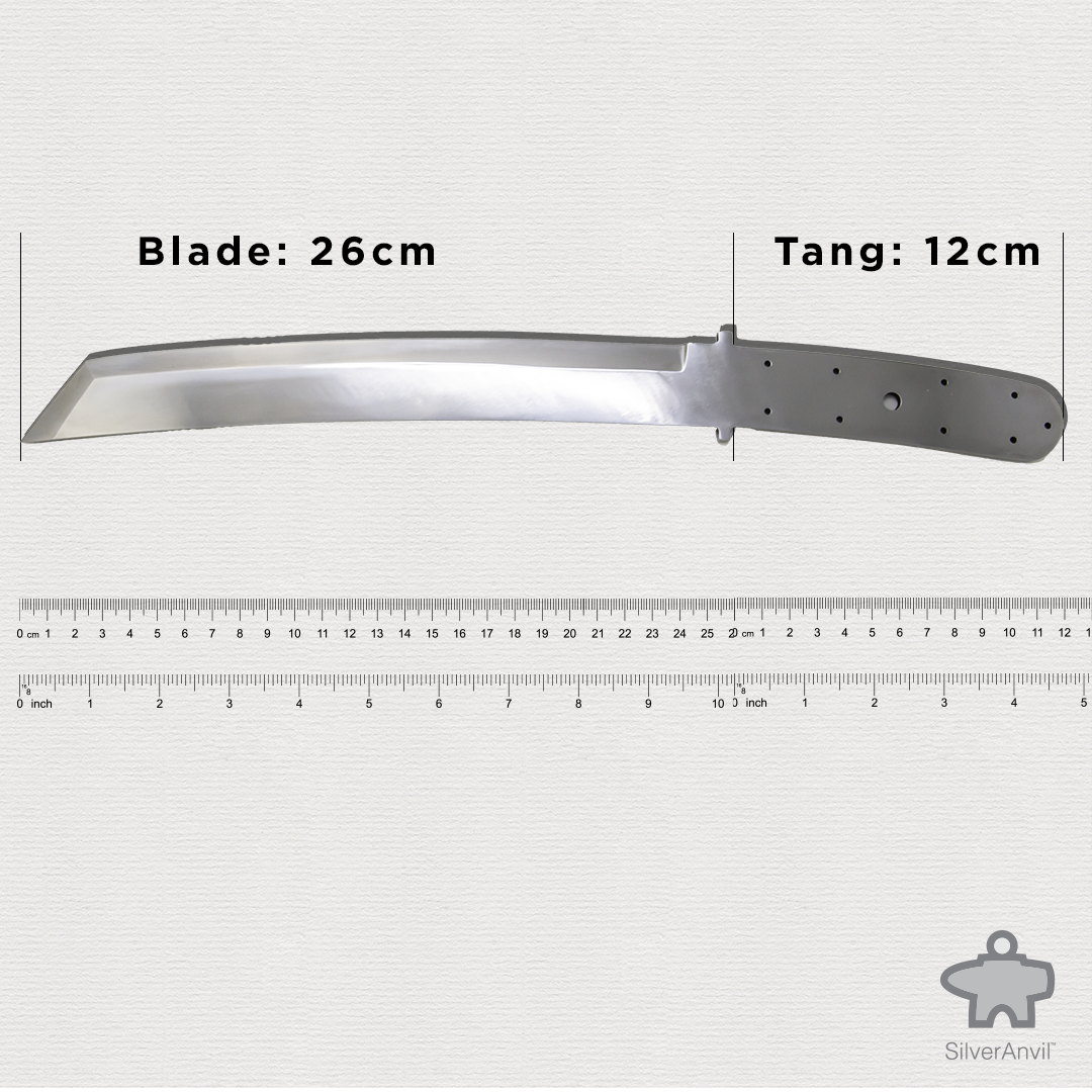 Tanto Point Full Tang Knife Blank (38cm)