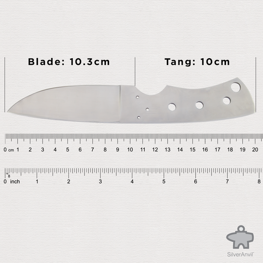 Drop Point Full Tang Knife Blank (20cm)