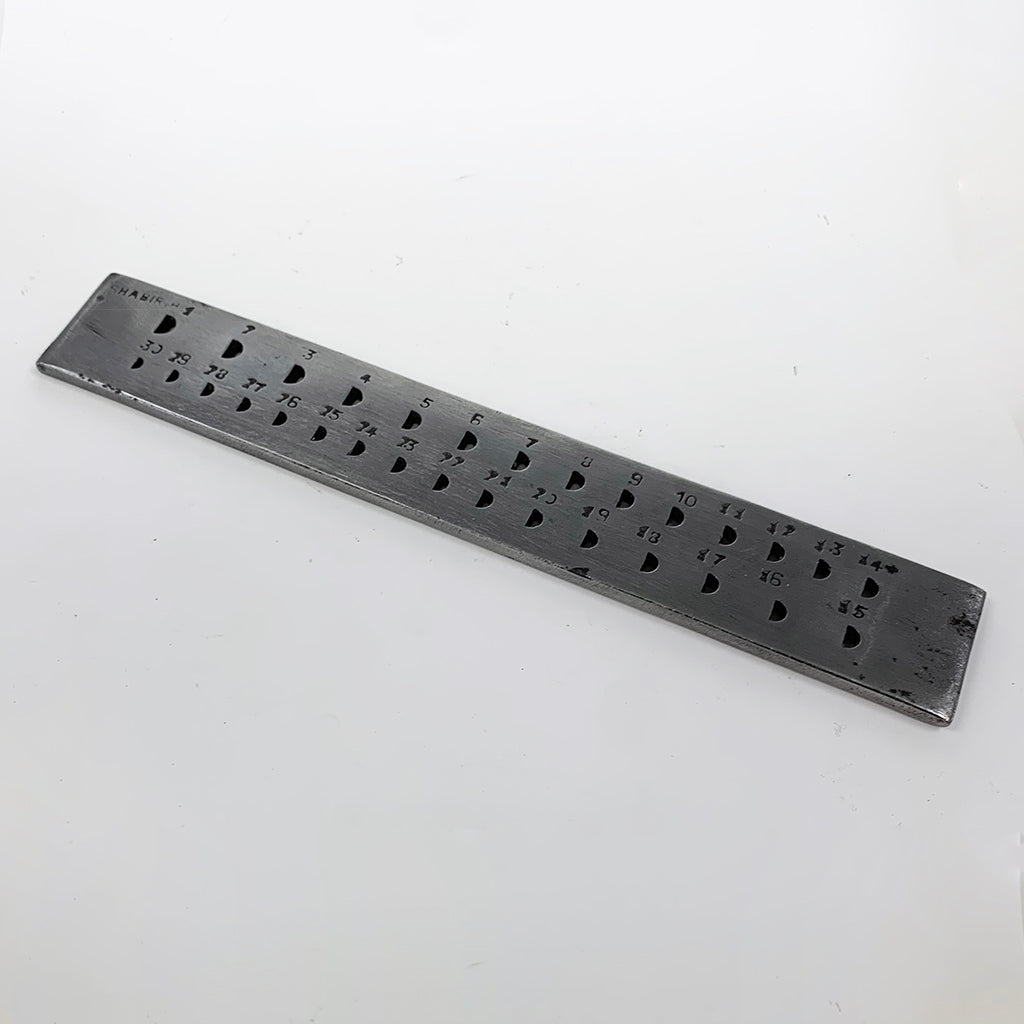 31 hole 1/2 round drawplate hole