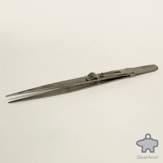 Locking Round Tip Tweezers