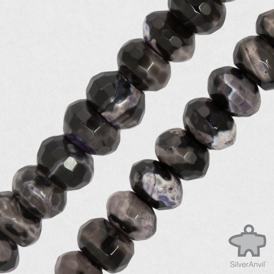 Rhodonite Faceted Beads -8mm