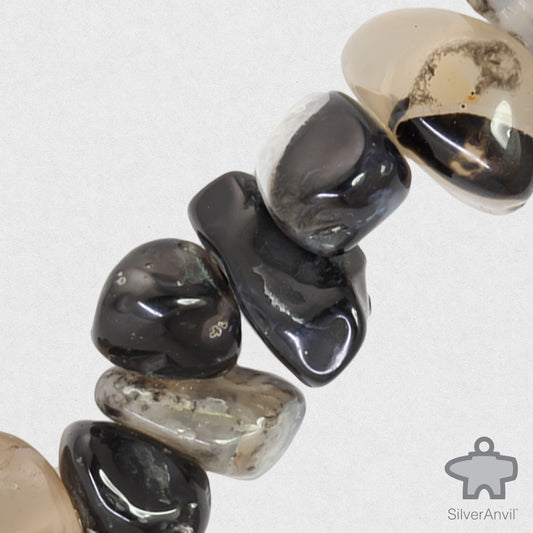 Moss Black Agate