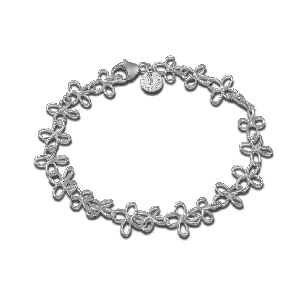 Sterling silver Rosetta Link Bracelet