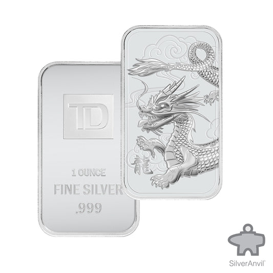 Silver Bullion - 1 oz Dragon