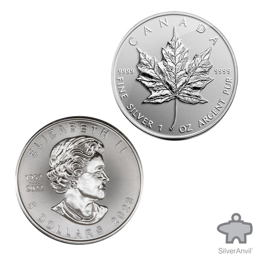 Silver Bullion - 1 oz Maple Leaf