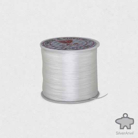 Strong and stretchy crystal bead thread in white. Perfect for bracelet making. 
