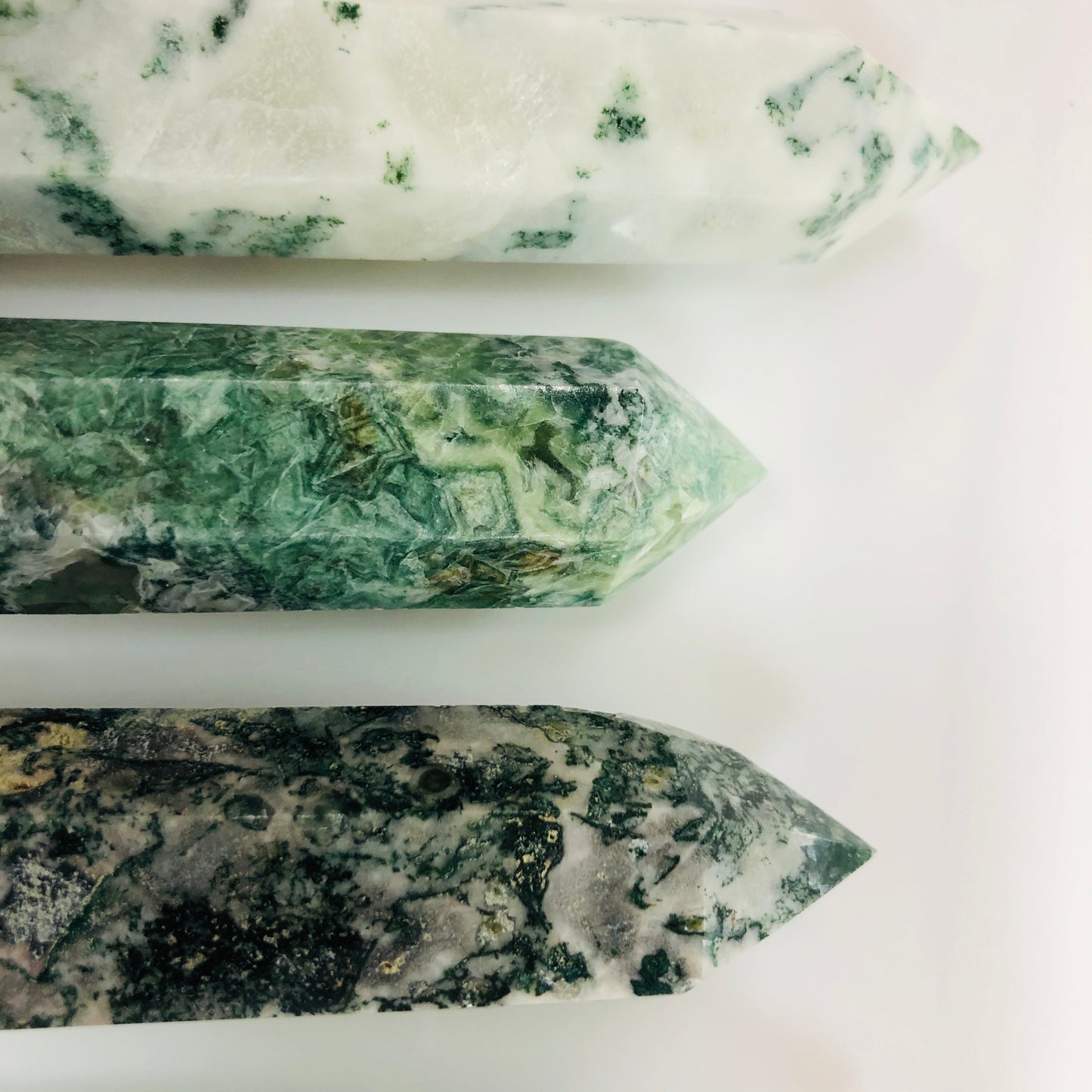 Moss agate Points