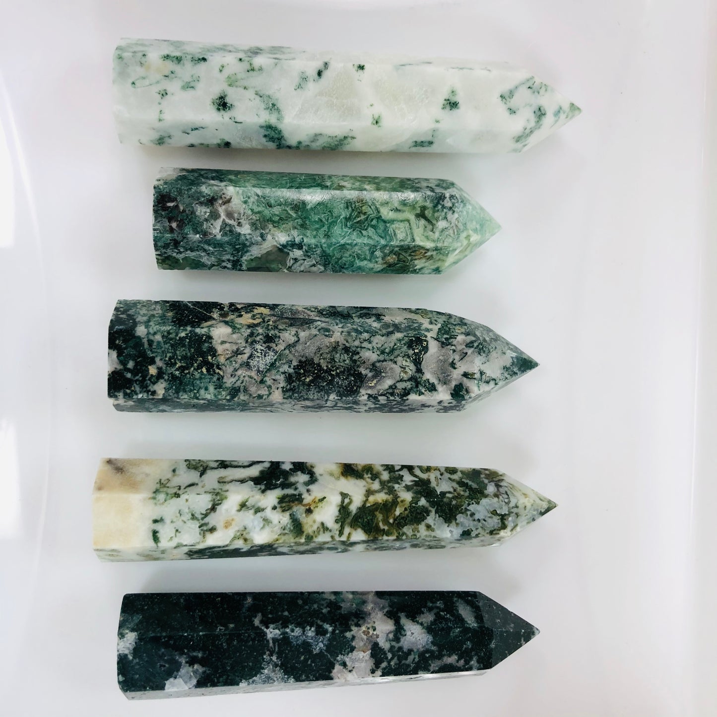 Moss agate Points