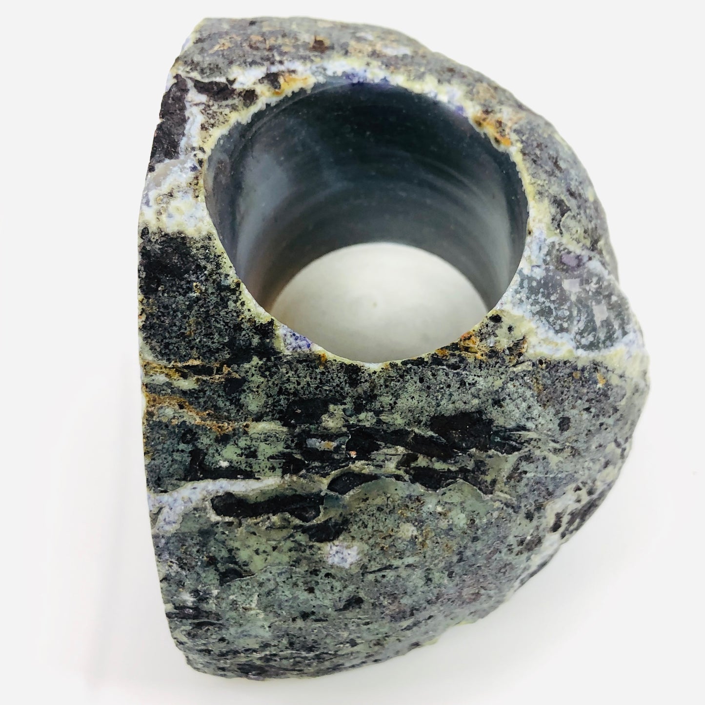 Agate Candle holder LG Aprox 2lbs