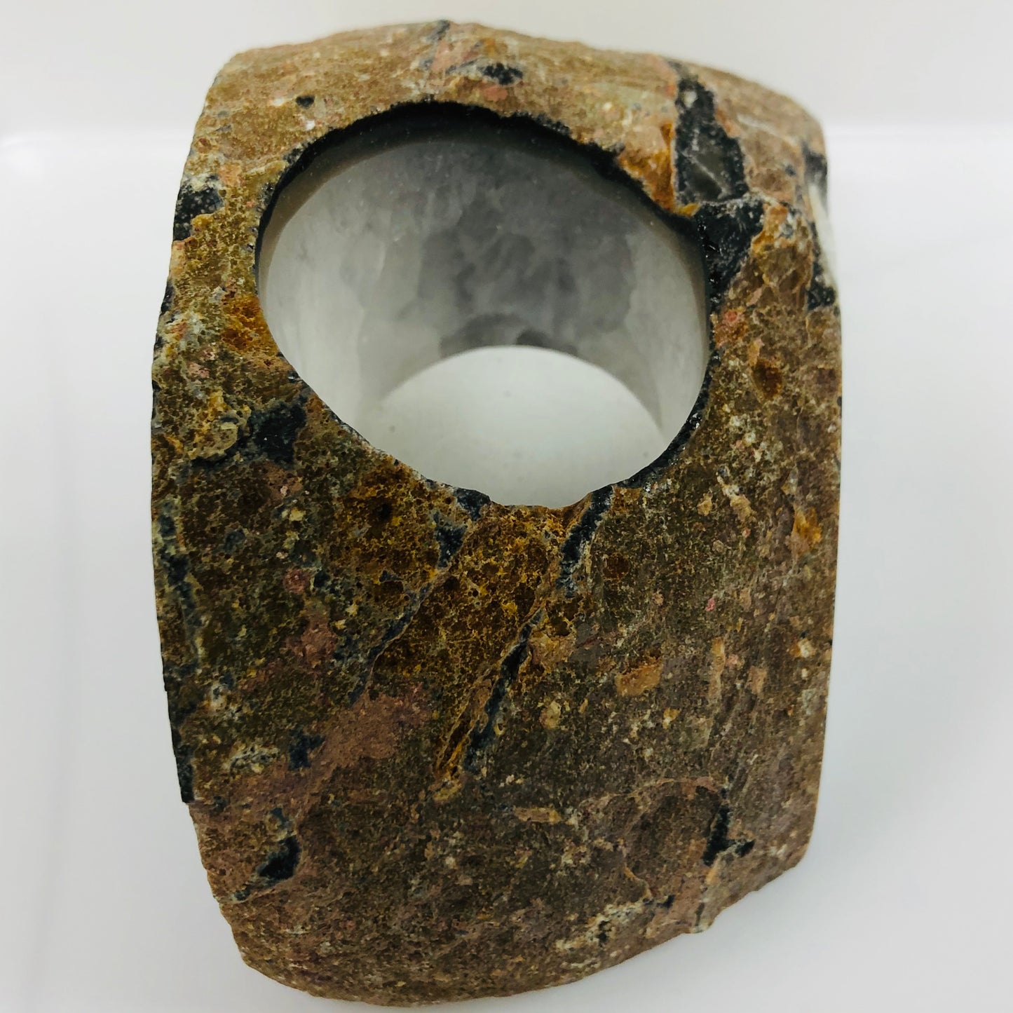 Agate Candle holder LG Aprox 2lbs