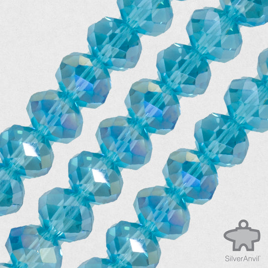 Aquamarine Swarovski Crystal Beads - 8mm