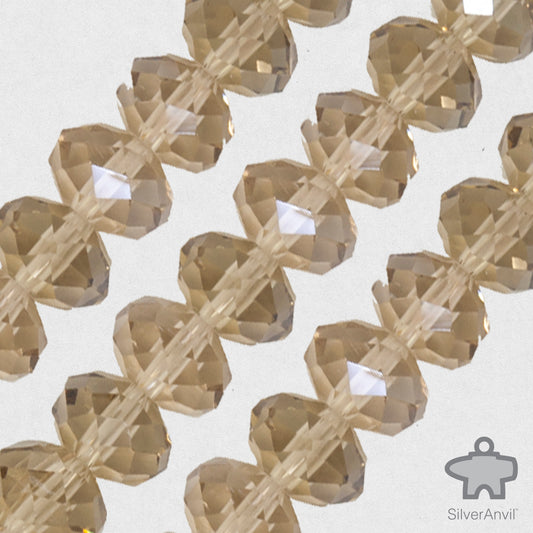 Smoky Quartz Swarovski Crystal Beads - 8mm