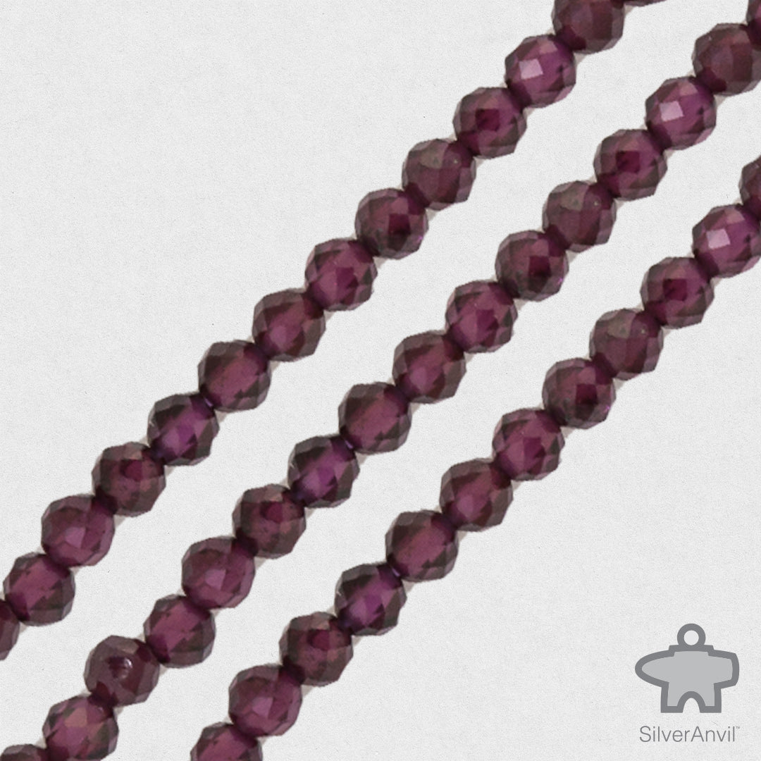 Burgundy Swarovski Crystal Beads - 3mm